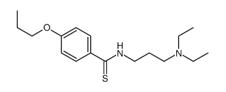 N-[3-(Diethylamino)propyl]-p-propoxythiobenzamide structure