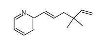 2-[(1E)-4,4-dimethyl-1,5-hexadienyl]pyridine结构式