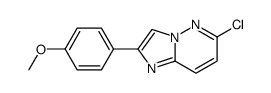6-CHLORO-2-(4-METHOXY-PHENYL)-IMIDAZO[1,2-B]PYRIDAZINE结构式