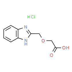 (1H-benzimidazol-2-ylmethoxy)acetic acid hydrochloride结构式