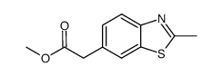 6-Benzothiazoleaceticacid,2-methyl-,methylester(9CI) Structure