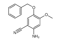 2-氨基-5-(苄氧基)-4-甲氧基苯腈结构式