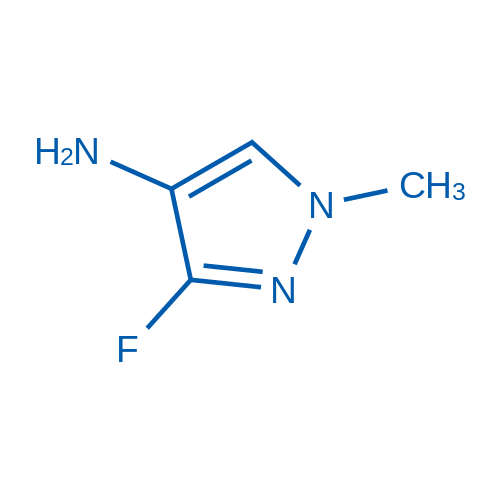 3-Fluoro-1-methyl-1h-pyrazol-4-ylamine结构式