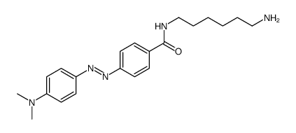 N-(6-aminohexyl)-4-[[4-(dimethylamino)phenyl]diazenyl]benzamide Structure