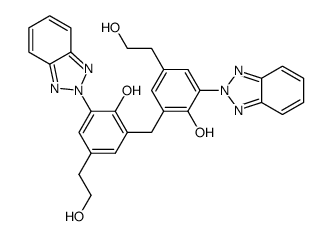 2,2'-methylenebis[6-(2H-benzotriazole-2-yl)-4-(2-hydroxyethyl)phenol] Structure