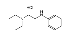 N,N-diethyl-N'-phenyl-ethylenediamine, hydrochloride结构式
