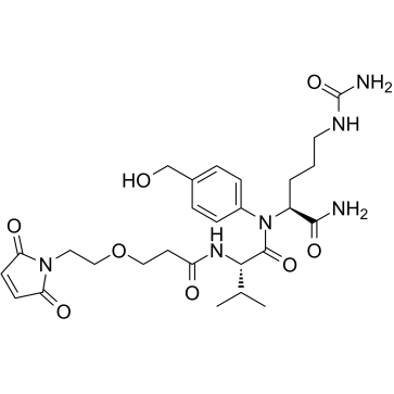 Mal-PEG1-Val-Cit-PABC-OH structure