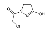 3-Pyrazolidinone, 1-(chloroacetyl)- (9CI)结构式