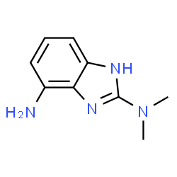 1H-Benzimidazole-2,4-diamine,N2,N2-dimethyl-(9CI) structure