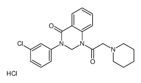 3-(3-chlorophenyl)-1-(2-piperidin-1-ylacetyl)-2H-quinazolin-4-one,hydrochloride Structure