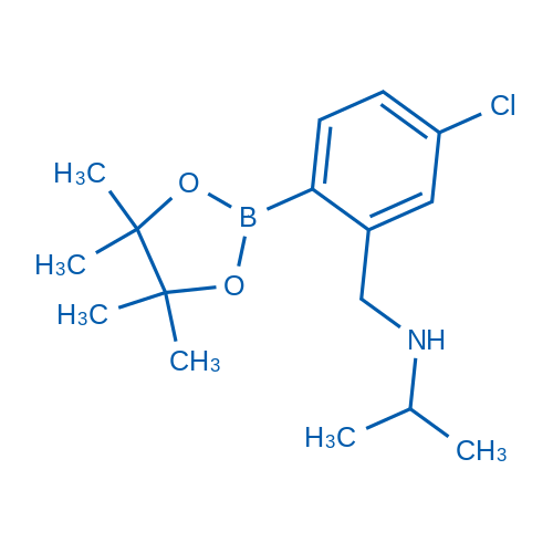 N-(5-Chloro-2-(4,4,5,5-tetramethyl-1,3,2-dioxaborolan-2-yl)benzyl)propan-2-amine picture