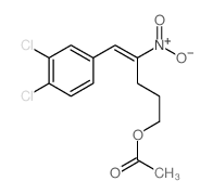 4-Penten-1-ol,5-(3,4-dichlorophenyl)-4-nitro-, 1-acetate Structure