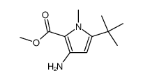 1H-Pyrrole-2-carboxylicacid,3-amino-5-(1,1-dimethylethyl)-1-methyl-,methyl structure
