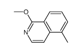 Isoquinoline, 1-methoxy-5-methyl- (9CI) structure