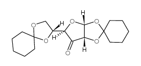 1,2:5,6-DI-O-CYCLOHEXYLIDENE-ALPHA-D-RIBO-HEXOFURANOSE-3-ULOSE structure