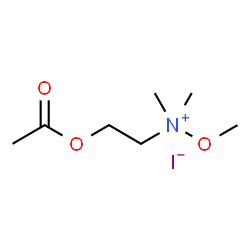 N-(2-ACETOXYETHYL)-N,N,O-TRIMETHYLHYDROXYLAMMONIUM IODIDE结构式