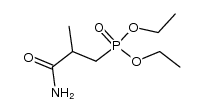 diethyl 3-amino-2-methyl-3-oxopropylphosphonate结构式