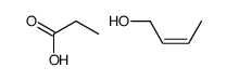 but-2-en-1-ol,propanoic acid结构式