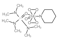 Molybdenum,(N,N,N',N',N'',N''-hexamethylphosphoric triamide-kO)oxodiperoxy(pyridine)-, (PB-7-34-1222'2')-结构式