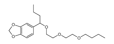 5-[1-[2-(2-butoxyethoxy)ethoxy]butyl]-1,3-benzodioxole structure