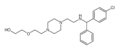 2-[2-[4-[2-[(p-Chloro-α-phenylbenzyl)amino]ethyl]-1-piperazinyl]ethoxy]ethanol Structure