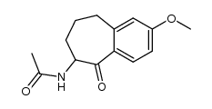 N-(2-methoxy-5-oxo-6,7,8,9-tetrahydro-5H-benzo[7]annulen-6-yl)acetamide Structure