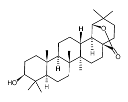 3β-hydroxy-18αolean-28,19β-olide Structure