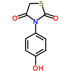 3-(4-HYDROXYPHENYL)-1,3-THIAZOLIDINE-2,4-DIONE Structure