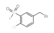 Benzenesulfonylfluoride, 5-(bromomethyl)-2-chloro-结构式