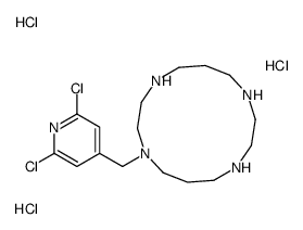 1-[(2,6-dichloropyridin-4-yl)methyl]-1,4,8,11-tetrazacyclotetradecane,trihydrochloride Structure