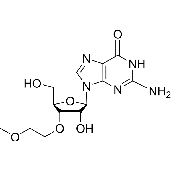 3’-O-(2-Methoxyethyl)guanosine结构式