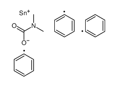 triphenylstannyl N,N-dimethylcarbamate Structure