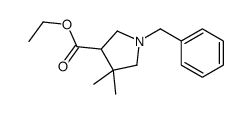 Ethyl 1-benzyl-4,4-dimethylpyrrolidine-3-carboxylate Structure