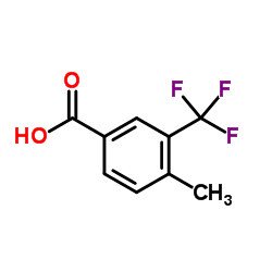 4-Methyl-3-(trifluoromethyl)benzoic acid structure
