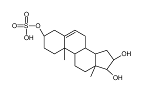 androst-5-ene-3,16,17-triol-3-sulfate结构式