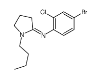 N-(4-bromo-2-chlorophenyl)-1-butylpyrrolidin-2-imine结构式