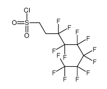 3,3,4,4,5,5,6,6,7,7,8,8,8-tridecafluorooctanesulphonyl chloride结构式