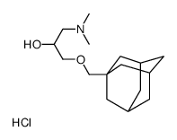 1-(1-adamantylmethoxy)-3-(dimethylamino)propan-2-ol,hydrochloride结构式