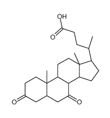 3,7-DIKETO-5BETA-CHOLAN-24-OIC ACID结构式