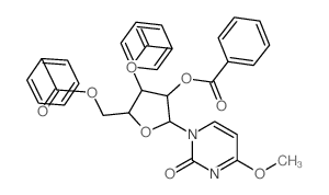 Uridine, 4-O-methyl-,2',3',5'-tribenzoate (9CI) structure