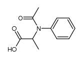 2-acetoanilinopropionic acid Structure