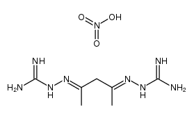 pentane-2,4-dione-bis-carbamimidoylhydrazone, dinitrate结构式