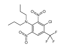 3-chloro-2,6-dinitro-N,N-dipropyl-4-(trifluoromethyl)aniline结构式