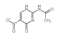 N-(5-nitro-4-oxo-3H-pyrimidin-2-yl)acetamide结构式