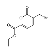 2H-Pyran-6-carboxylic acid, 3-(bromomethyl)-2-oxo-, ethyl ester Structure