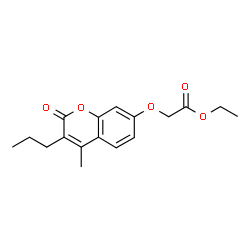 ethyl 2-(4-methyl-2-oxo-3-propylchromen-7-yl)oxyacetate structure
