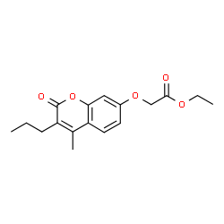 ethyl 2-(4-methyl-2-oxo-3-propylchromen-7-yl)oxyacetate结构式