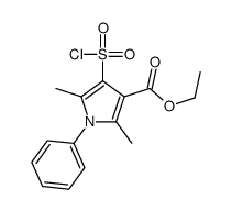 ETHYL 4-(CHLOROSULFONYL)-2,5-DIMETHYL-1-PHENYL-1H-PYRROLE-3-CARBOXYLATE picture