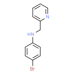 4-溴-N-(吡啶-2-基甲基)苯胺结构式