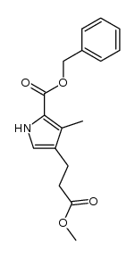 benzyl 3-[2-(methoxycarbonyl)ethyl]-4-methylpyrrole-5-carboxylate结构式